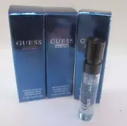**Lot of 3** Guess Seductive Homme Blue 1.5 ml 0.05 Fl oz Eau De Toilette Spray