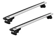 Thule Roof Bars Rack Raised Rail Evo Wingbar Evo Silver for Vauxhall Frontera