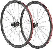 Wheelset Road Bike 700C Thru Axle Disc Brake Sealed Bearing Hubs Rim Brake Quick Release Cassette 8 9 10 11 12 Speed 36mm Rims Bicycle Wheel Set (Color : Black 700C, Size : Thru axle)