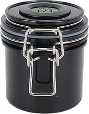Eyelash Glue Storage Tank with Temperature and Humidity Display Activated Carbon Container for Lash Extension Grafting Eyelash (Black)