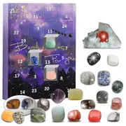 Advent Calendar 2022 Rocks, 24 Days Natural Crystal Agate Stone Minerals & Fossils Advent Calendar Crystals Christmas