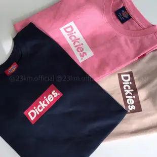 23公里 韓國代購 DICKIES 方格短袖 BOX LOGO TEE 海軍藍 奶茶 灰 粉紅 方塊 預購 上衣 衣服