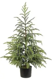 36" Artificial Norfolk Pine Tree with Pot Green Faux Christmas Tree