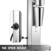 Electric Milkshake Maker Kit, Stainless Steel, 800ml, 4kg, Two-Speed Design