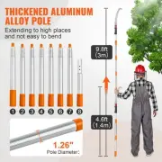 Extendable Manual Pole Saw 14m to 3m Aluminum Alloy Tree Pruner
