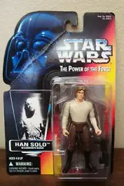 STAR WARS POWER FORCE POTF HAN SOLO CARBONITE BLOCK MOSC