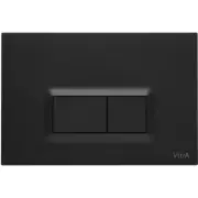 Flush Plate Flush Button Vitra Loop R Matt Black Finish 740-0611 (244mmx165mm)