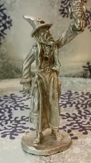 Gallo fine Pewter Wizard with owl