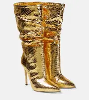 [Paris Texas] Paris Texas Slouchy metallic leather boots AU 7 gold