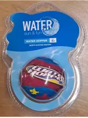 NEW! Water Sun & Fun Water Hopper Ball Skips Across Water Ages 4+ Red and Blue