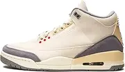 Nike Air Jordan 3 Retro Muslin Men's DH7139-100, Muslin/University Red-cement G, 12.5 US