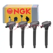 4 pc NGK Ignition Coils for 2016-2018 Fiat 500X 2.4L L4 Spark Plug Wire Boot nb (for: Fiat)