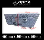 BRAND NEW TOOLBOX CHECKER ALUMINIUM UNDERTRAY TOOL BOX - UTE TRUCK STORAGE-U600L