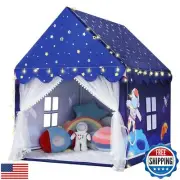Wilwolfer Space Kids Tent Indoor: with Mat, Star Lights - Kids Play Tent Spac