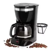 10-Cup Drip Coffee Maker, Coffee Pot Machine Including Reusable & 10 Cup