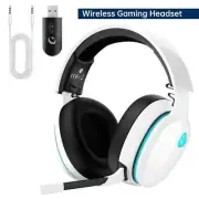 Ecomoment Wireless Gaming Headset for PS5, PS4, PC, Switch, Mac,White