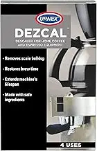 Descaling Powder Solution - 4 Uses - Activated Scale Remover for use with Keurig 1.0/2.0, Home Coffee and Espresso Machines, Kettles, Garment Steamers