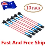 10x Car Add A Circuit Fuse Tap Adapter Mini micro Blade Holder 12V Low Profile