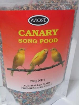 1 x 200g Canary song food songfood food seed treat AVIONE