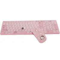 在飛比找蝦皮購物優惠-HelloKitty無線鍵盤鼠標套裝KT貓超薄女生可愛粉色套