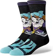 Stance Taz Crew Socks Tasmanian Devil Looney Tunes Patterned Black Calf