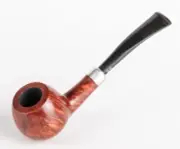 Briar Tobacco Smoking Pipe , Army Mount, Metal Cooling Filter, Mahogany