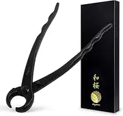 Wazakura Hand Forged Knob Bonsai Branch Cutter 210mm (8-1/4") Made in Japan, Carbon Steel Bonsai Tree Cutter, Japanese Gardening Tools, Round Edge Concave Cutters - Black