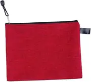 SEWACC Oxford Cloth Waterproof Bag 10pc File Zipper Pouch Simple Office Document Storage Random