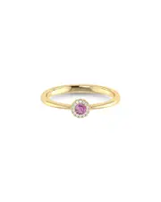 Sabrina Designs 14K 0.12 ct. tw. Diamond & Pink Tourmaline Ring