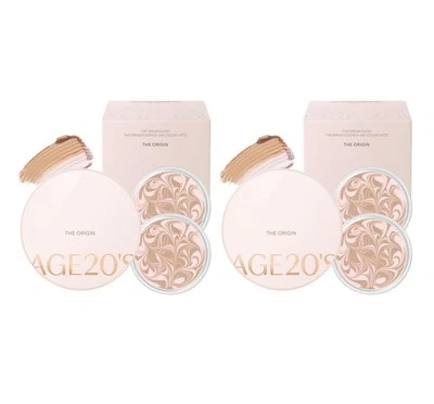 2 x AGE 20's The Origin Essence Pact #13 #21 #23 Pack (Main+Refill) from Korea