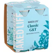 Naked Life Non-Alcoholic Cocktail Gin & Tonic Can 250ml