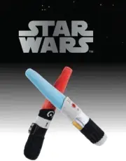 New RARE Bark Box Star Wars " Chews Your Destiny " Dog Toy Light Saber M/L