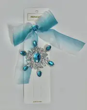 Hair Bows Wigs Hair Clips Net Yarn Princess Party Kids Fashion Blue (2 Piece)NWT