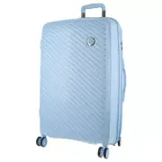 Pierre Cardin Inspired Milleni Checked Luggage Bag Travel Carry On Suitcase 75cm