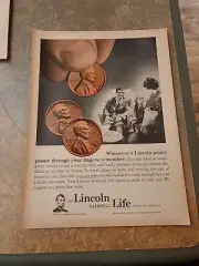 1965 Lincoln National Life Ins Fixed Age Retirement Vintage Print Ad, Cessna