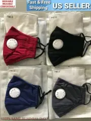 Reusable PM2.5 Mask Cotton Face Cover Activated Carbon With Filter-Washable US