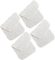 SAFIGLE 4 Pcs Towels Absorbent Cotton Washcloths for Newborns Quick Drying Face Cloths Gentle Sensitive Skin for Showers Daily Use