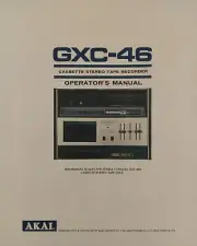 Akai GXC-46 Cassette Tape Player Recorder - Operating Instruction - USER MANUAL