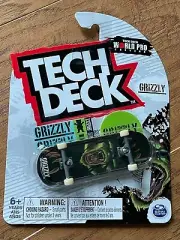 TECH DECK WORLD PRO EDITION RARE GRIZZLY MINI SKATEBOARD