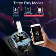 Bluetooth 5.0 Wireless Car FM Transmitter MP3 Player Radio 2 USB Charger AL