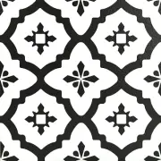 FP2480 Comet Peel & Stick Tiles Floor Decal, Black