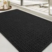 Tchidio Soft Chenille Bath Mat-Super Absorbent Bathroom Mat Quick Dry- Rubber Ba