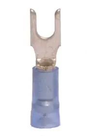 16-14ga 3-pc Nylon w/Sleeve #6 Wide Block Spade Terminal (1,000/Bulk Pkg.)
