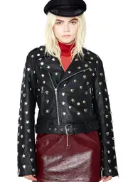 [Glamorous] Stars N' Hearts Leather Jacket
