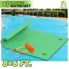 8 ft Orange Floating Water Pad 3-Layer XPE Foam Lounge Bed Pool River Float Mat