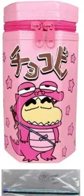 Crayon Shin-chan Pen Case Chocobi Pink + Pencil 2 Piece Set