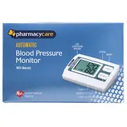 Pharmacy Care Automatic BLOOD PRESSURE MONITOR memory heartbeat detection pulse