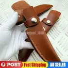 Cowhide Leather Straight Knife Sheath Pouch Cover For Fixed Blade Portable A/B