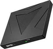 jojofuny External DVD Drive USB Type Portable Disc Drive for Laptop Pc and Play Cd DVD Burner Slim Lightweight Design for Travel Compatibility