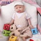 18'' Premium Silicone Reborn Doll Lifelike Silicone Boy Doll Can Take Pacifier